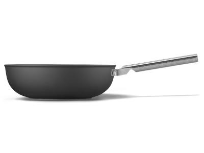 SMEG 50's Style Cookware Wok With 30 Inch Diameter In Black - CKFW3001BLM