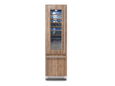 24" Fhiaba Integrated Series Overlay Left Hinge Wine Cellar With Freezer - FI24BWR-LGOT