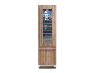 24" Fhiaba Integrated Series Overlay Right Hinge Wine Cellar With Freezer - FI24BWR-RGOT