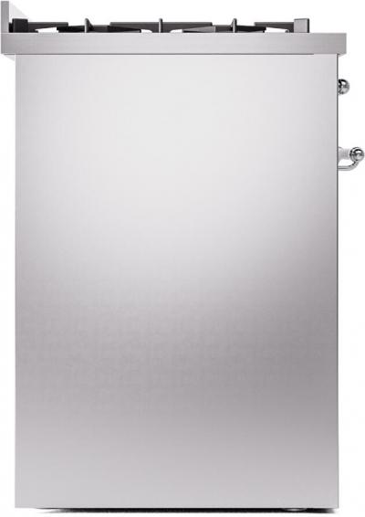 30" ILVE Nostalgie II Dual Fuel Liquid Propane Freestanding Range in Stainless Steel with Chrome Trim - UP30NMP/SSC LP