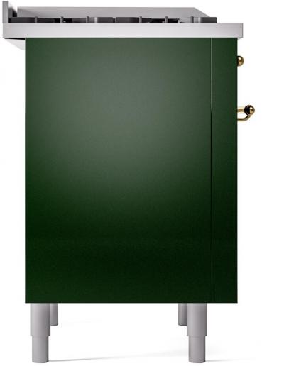 36" ILVE Professional Plus II Dual Fuel Natural Gas Freestanding Range with Brass Trim - UP36FNMP/EGG NG
