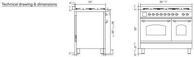 40" ILVE Nostalgie II Dual Fuel Natural Gas Freestanding Range in Stainless Steel with Chrome Trim - UPD40FNMP/SSC NG