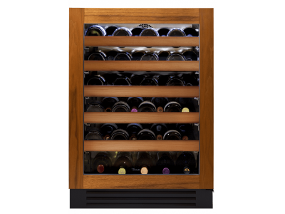 24" True Residential 5.5 Cu. Ft. Overlay Glass Right-Hinge Undercounter Wine Cabinet - TWC-24-R-OG-C