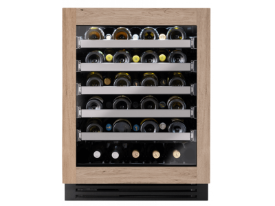 24" True Residential 5 Cu. Ft. Overlay Glass Right-Hinge Undercounter Wine Cabinet - TUWADA-24-RG-AO