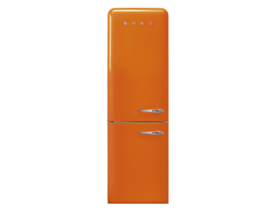 24" SMEG 12.75 Cu. Ft. Free Standing Bottom Mount Refrigerator in Orange - FAB32ULOR3