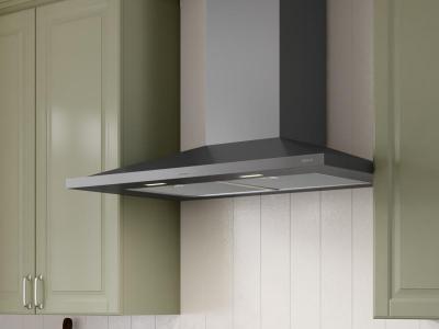 30" Zephyr Core Collection Anzio Wall Mount Range Hood in Black Stainless Steel - ZAN-E30DBS