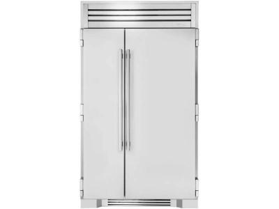 48" True Residential Built-In Side By Side Refrigerator With Solid Stainless Steel Doors - TR-48SBS-SS-C