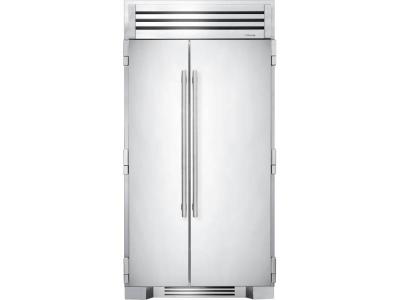 42" True Residential Built-In Side By Side Refrigerator With Solid Stainless Steel Doors - TR-42SBS-SS-C