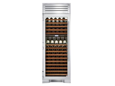30" True Residential Dual Zone Left Hinge Wine Column Refrigerator - TR-30DZW-L-SG-C