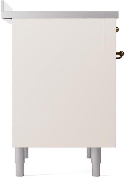 36" ILVE Nostalgie II Electric Freestanding Range in Antique White with Bronze Trim - UPI366NMP/AWB