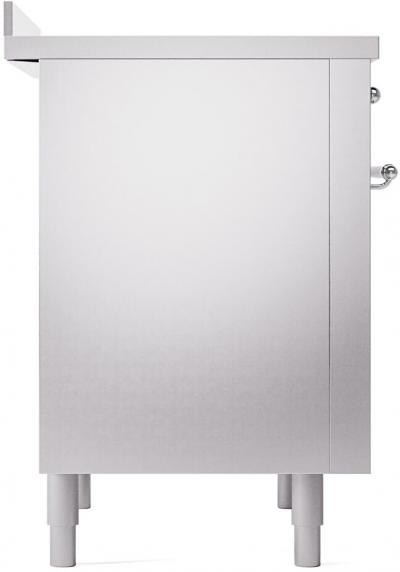 36" ILVE Nostalgie II Electric Freestanding Range in Stainless Steel with Chrome Trim - UPI366NMP/SSG
