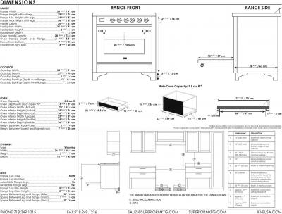 36" ILVE 3.5 Cu. Ft. Majestic II Electric Freestanding Range in White with Brass Trim - UMI09QNS3/WHG