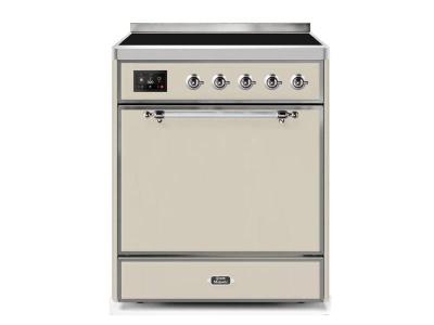 30" ILVE 4 Cu. Ft. Majestic II Electric Freestanding Range with Copper Trim - UMI30QNE3/AWP