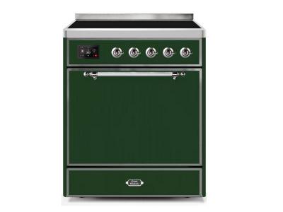 30" ILVE 4 Cu. Ft. Majestic II Electric Freestanding Range with Copper Trim - UMI30QNE3/EGP