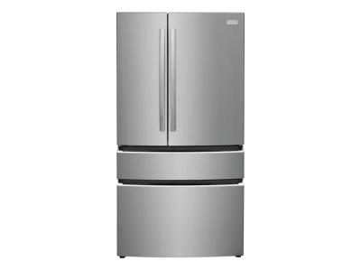 36" Frigidaire Gallery 22.1 Cu. Ft. Counter-Depth 4-Door French Door Refrigerator in Stainless Steel - GRMG2272CF