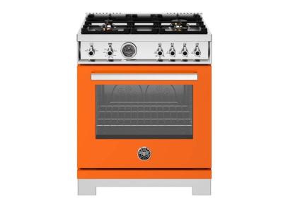 30" Bertazzoni 4 Brass Burners All Gas Range  - PRO304BFGMART