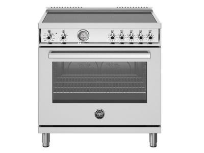 36" Bertazzoni Professional Series Induction Range With 5 Heating Zones - PRO365INMXV