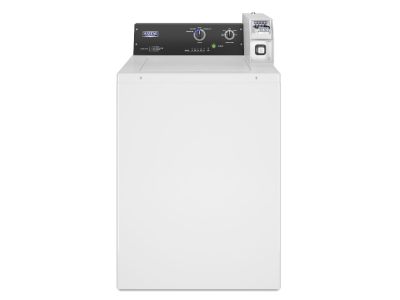 27" Maytag Commercial 3.27 Cu. Ft. Coin Slide Top Load Washer in White - MAT20CSAWW