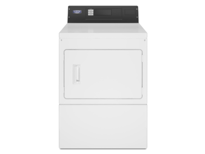 27" Maytag Commercial 7.4 Cu. Ft. Non- Vend  Electric Dryer in White - MDE20PRAZW