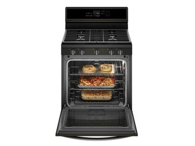 30" Whirlpool 5.8 Cu. Ft. Smart Freestanding Gas Range with EZ-2-Lift Grates - WFG975H0HV