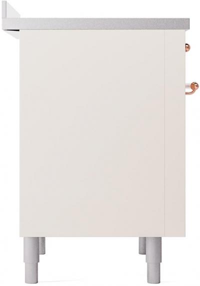 36" ILVE Nostalgie II Electric Freestanding Range in Antique White with Copper Trim - UPI366NMP/AWP