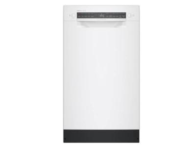 18" Bosch 46 dBA Recessed Handle Dishwasher in White - SPE53C52UC