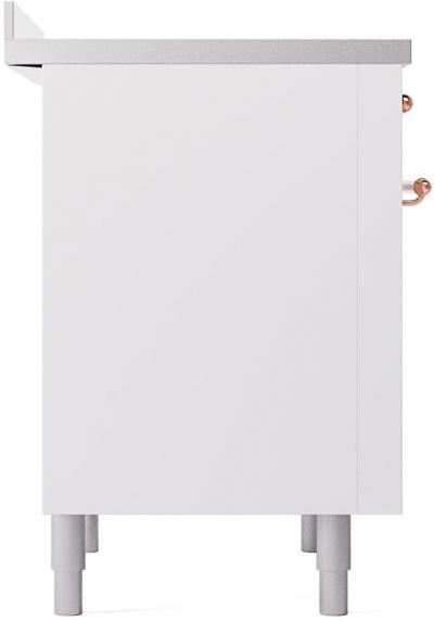 36" ILVE Nostalgie II Electric Freestanding Range in White with Copper Trim - UPI366NMP/WHP