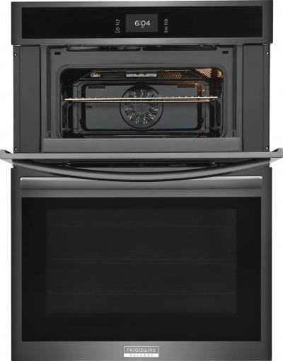 30" Frigidaire Gallery 5.3 Cu. Ft. Microwave Wall Oven in Black Stainless Steel - GCWM3067AD