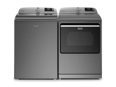 27" Maytag 6.0 Cu. Ft. Smart Top Load Washer With Extra Power Button and 7.4 Cu. Ft. Smart Top Load Gas Dryer - MVW7230HC-MGD7230HC