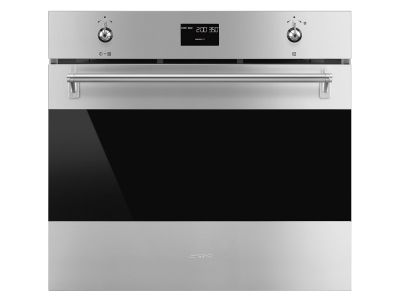 30" SMEG Classic Electric Wall Oven in Stainless Steel - SOPU3302TPX