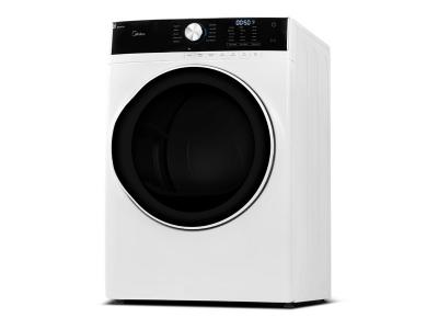 27" Midea 8.0 Cu. Ft. Front Load Dryer in White - MLE52N3AWW