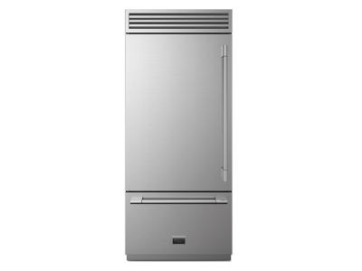 36" Fulgor Milano 700 Series Sofia Professional Refrigerator with Left Hinge - F7PBM36S1-L