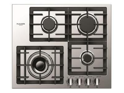 24" Fulgor Milano 400 Series Knob Controls Gas Cooktop - F4GK24S1