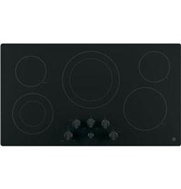 36" GE Electric Cooktop With Knob Control - JP3536DJBB