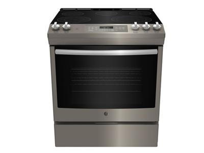 30" GE 5.3 Cu. Ft. Slide In Front Control Electric Self Cleaning Range - JCS840EMES