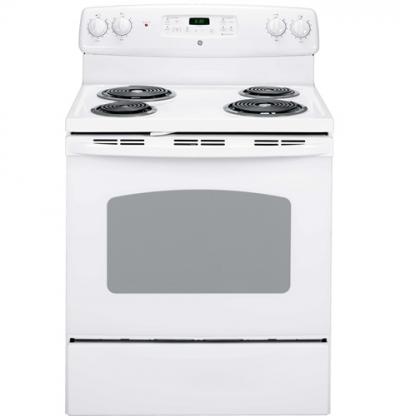 30" GE 5.0 Cu. Ft. Free Standing Electric Self Cleaning Range - JCBP240DMWW