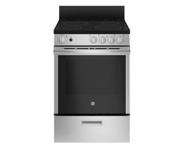 24" GE 2.9 Cu. Ft. Free Standing Electric Steam Clean Range - JCAS640RMSS