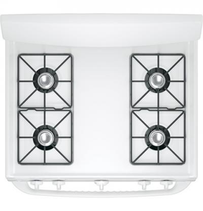 30" GE 4.8 Cu. Ft. Free Standing Standard Clean Gas Range In White - JCGBS10DEMWW