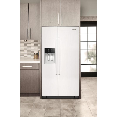 36" Whirlpool Wide Side-by-Side Refrigerator in White - WRSC5536RW