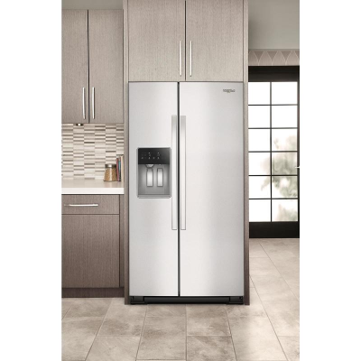 36" Whirlpool Wide Side-by-Side Refrigerator in Fingerprint Resistant Stainless Steel - WRSC5536RZ