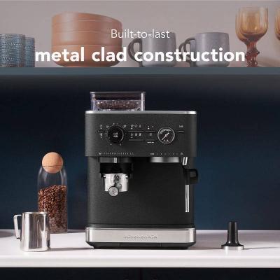 KitchenAid Semi Automatic Espresso Machine with Burr Grinder - KES6551BK