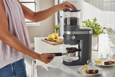 KitchenAid Burr Coffee Grinder in Matte Charcoal Grey - KCG8433DG