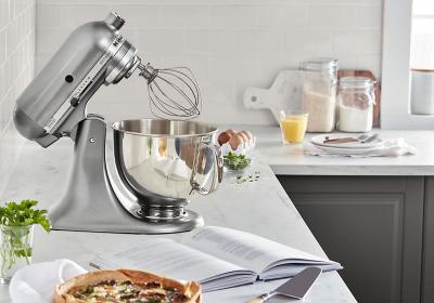9" KitchenAid Artisan Series 5 Quart Tilt-Head Stand Mixer - KSM150PSCU