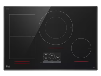 LG STUDIO 30" Induction Cooktop with 4 Burners and Flexible Cooking Zone - CBIS3018BE1