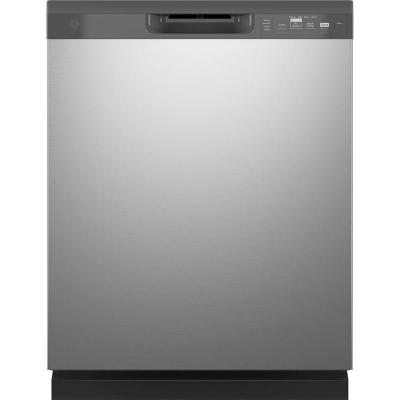 24" GE Built-In Front Control Dishwasher In Stainless Steel - GDF510PSRSS