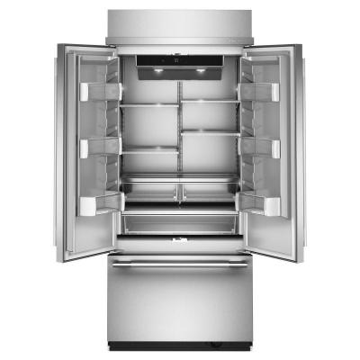 36" Kitchenaid 20.8 Cu. Ft. Built-In French Door Bottom Mount Refrigerator - KBFN536SPS