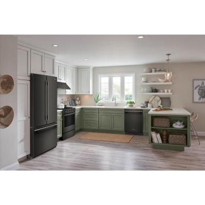 36" Kitchenaid 24 Cu. Ft. Counter-Depth French Door Refrigerator with Interior Dispense - KRFC236SBE