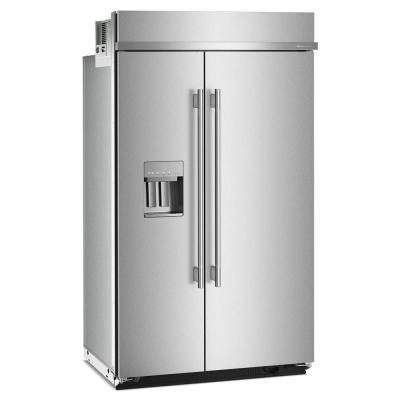 48" Kitchenaid 29.4 Cu. Ft Built-In Side-by-Side Refrigerator - KBSD748SPS