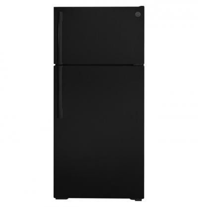 28" GE 16.6 Cu. Ft. Top-Freezer No-Frost Refrigerator - GTE17GTNRBB