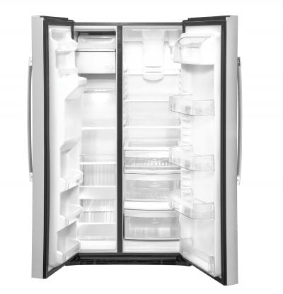 36" GE 25.1 Cu. Ft. Side-By-Side Refrigerator In Stainless Steel - GSS25IYNFS